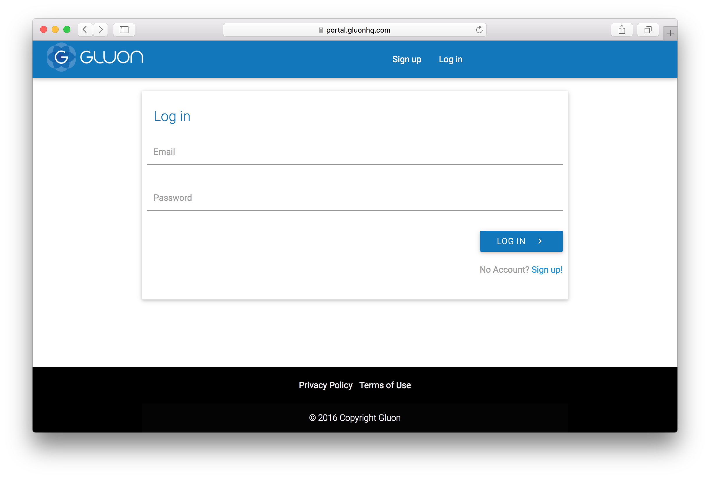 Access to Gluon CloudLink Portal