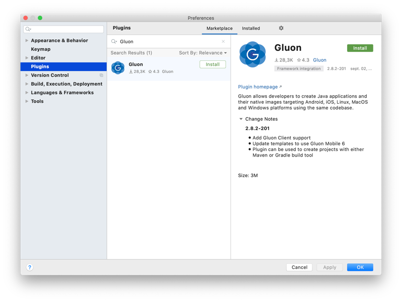 Find Gluon Plugin