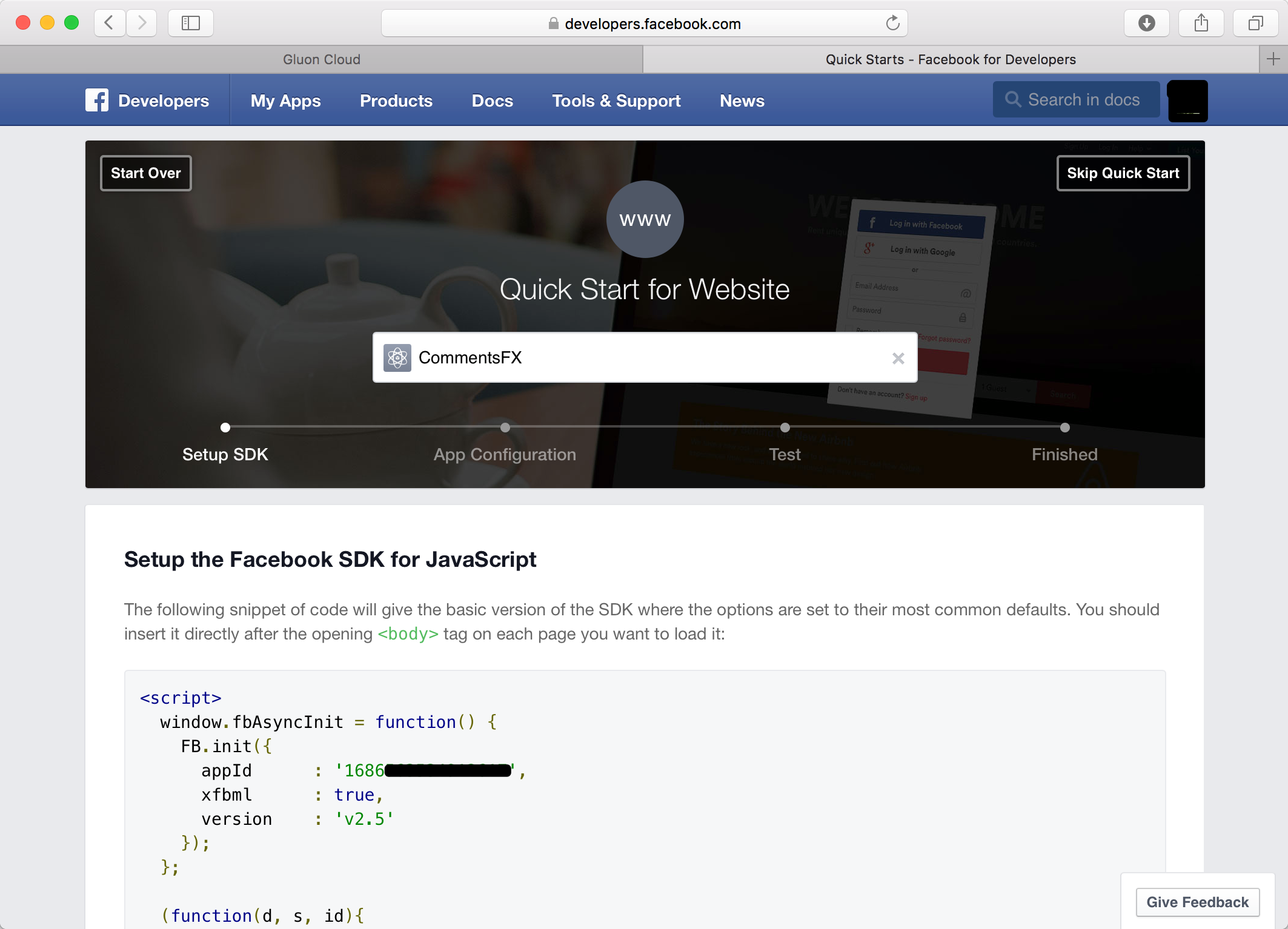 Skip App Wizard Facebook