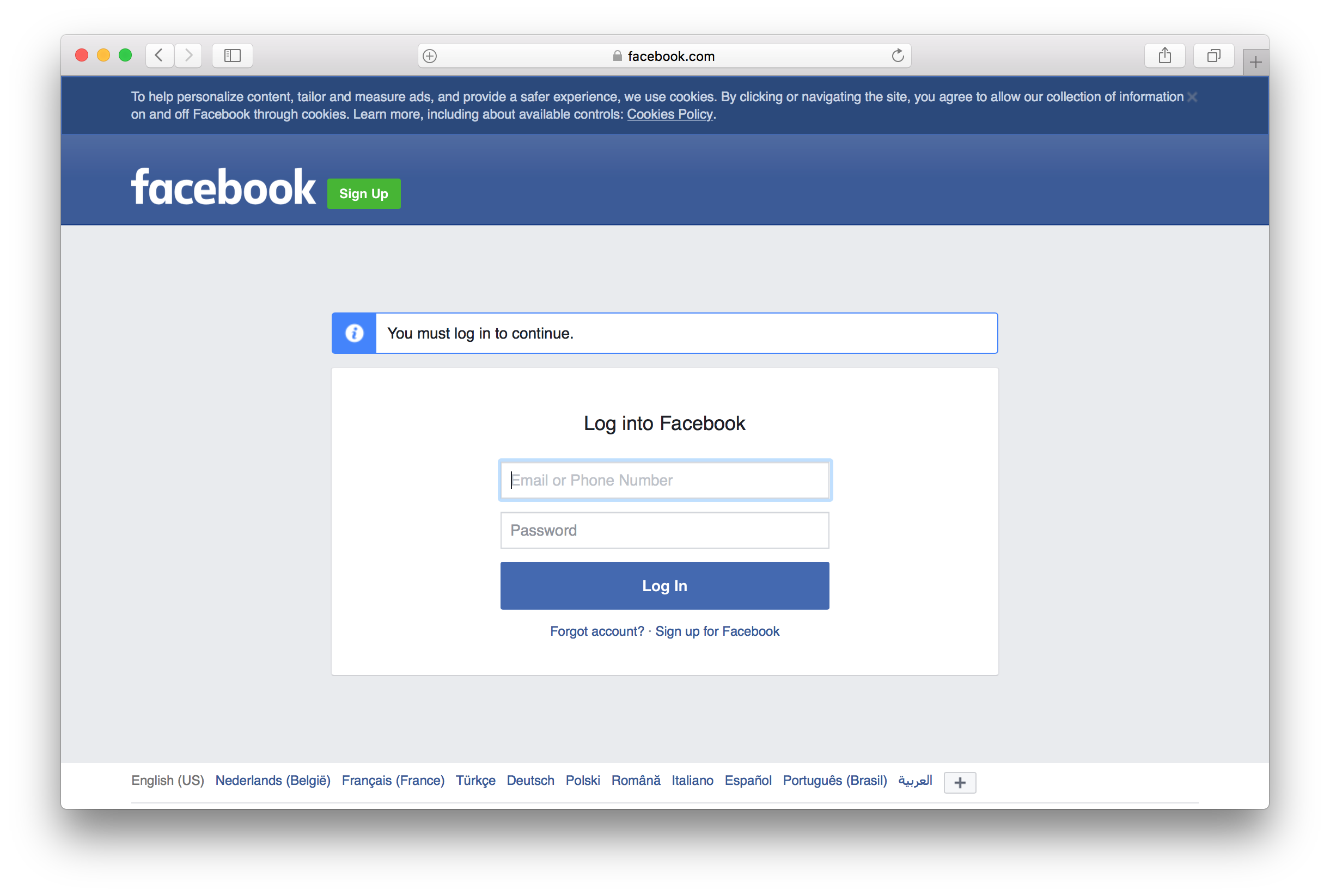 Facebook Authentication Facebook Authentication