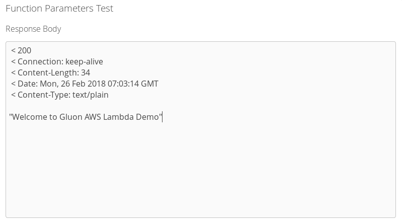 Test GCL function output