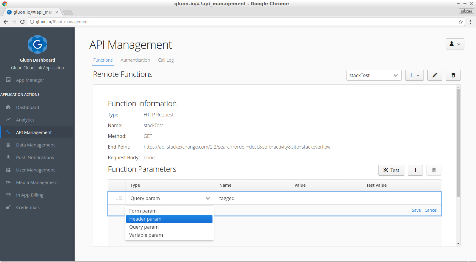 Api Management - parameters