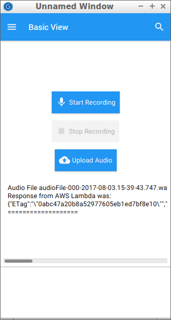IntelliJ - Audio Recording Application with upload